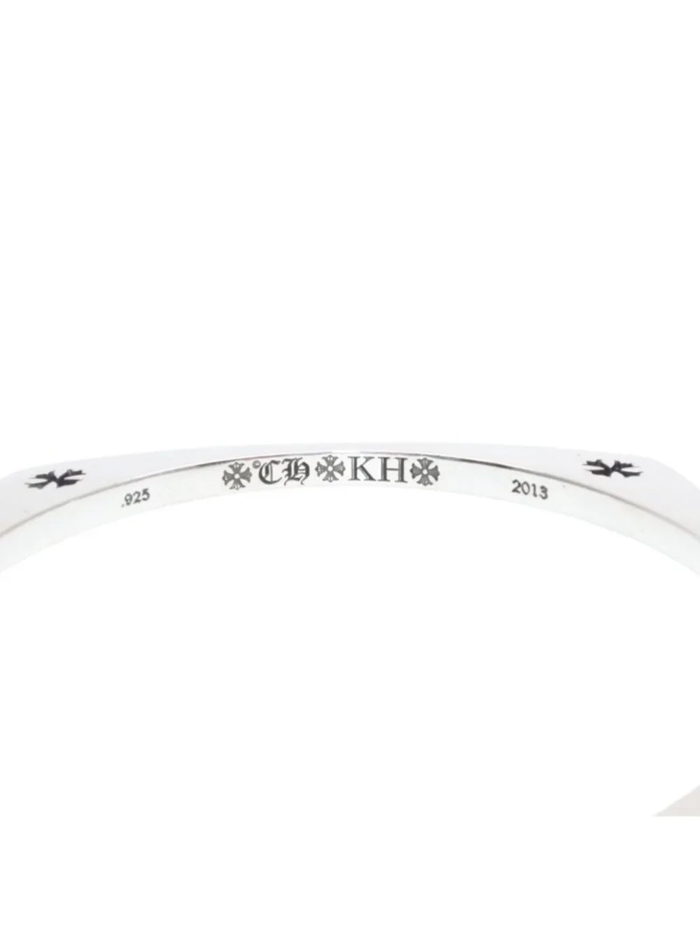 Chrome Hearts KH Square Kate Hudson Bangle CH Plus 925 Sterling Silver